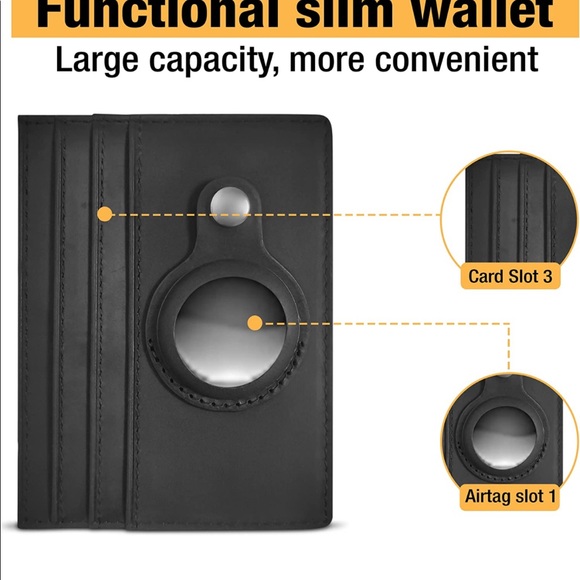 Credit Card Wallet with Built In AirTag Holder - Picture 4 of 6